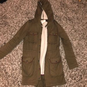 Anthropologie Green used winter jacket